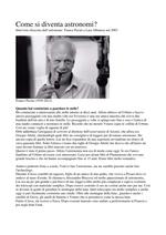 Come si diventa astronomi? Intervista a Franco Pacini
