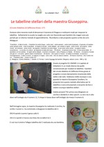 Le tabelline della maestra Giuseppina